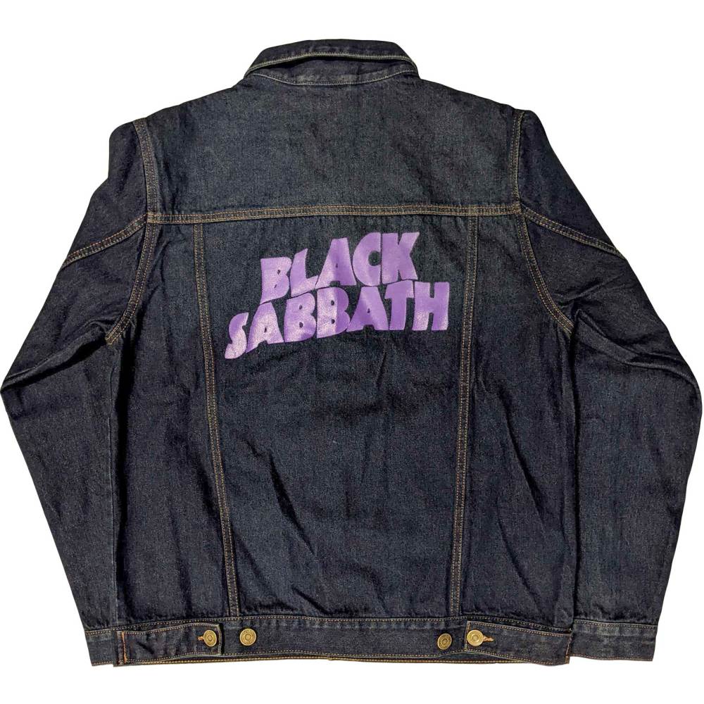 Black Sabbath - Wavy Logo Jacke - Blau